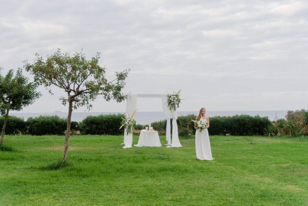 Sea view wedding Crete