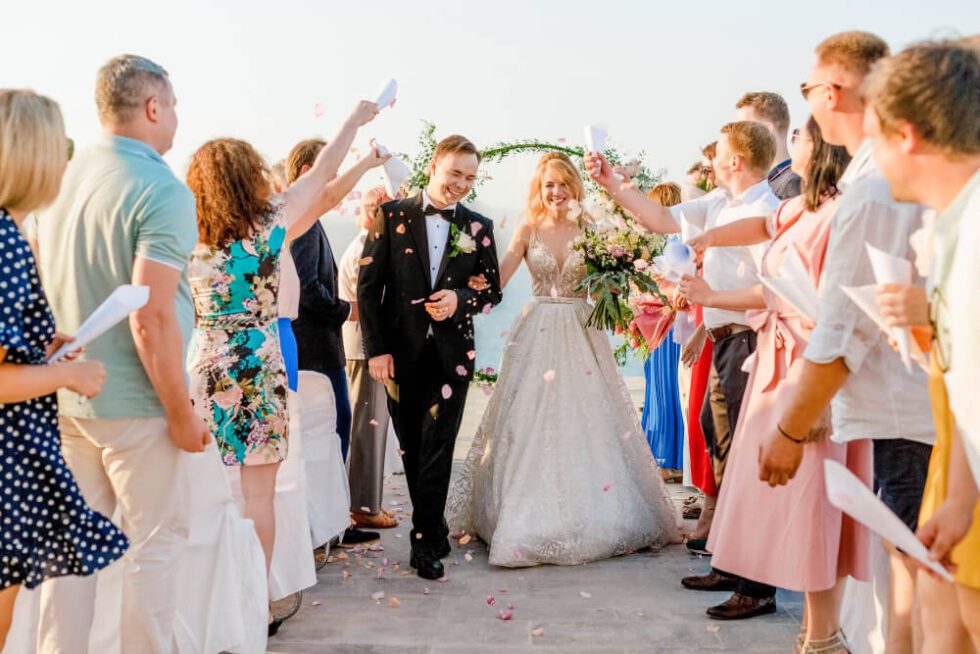 Wedding Exit Toss